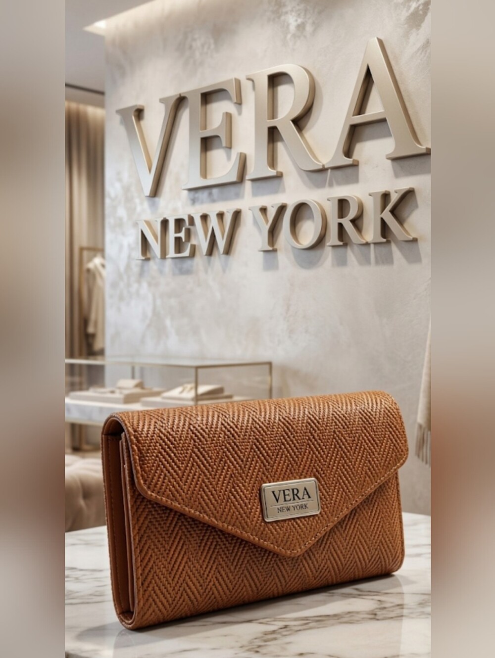 Vera New York Woven Chevron Wallet